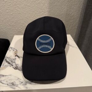 *SOLD* Hermes Men’s Neoprene Black/Blue Baseball Cap Special Edition Size 59